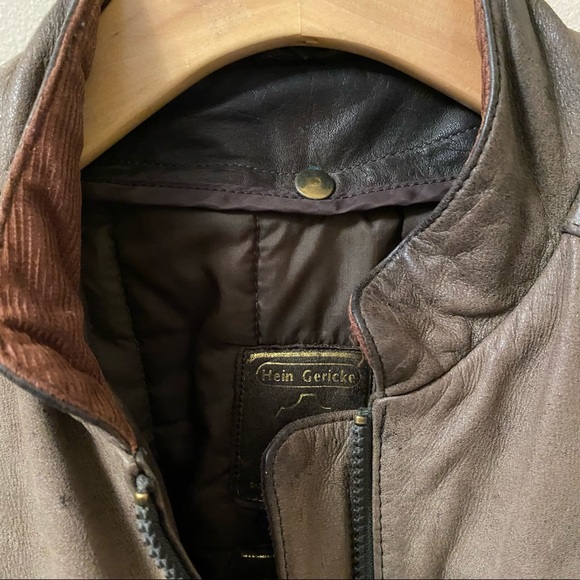 VINTAGE - LEATHER BOMBER JACKET - Picture 4 of 15